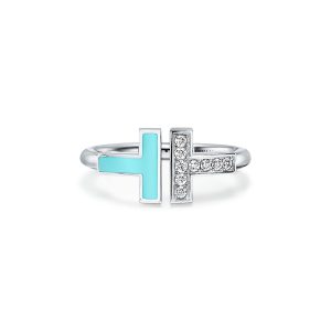 Diamond and Turquoise Wire Ring